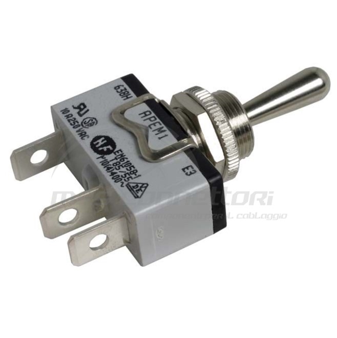 interruttore-dev. a levetta a faston ON-OFF-(ON)