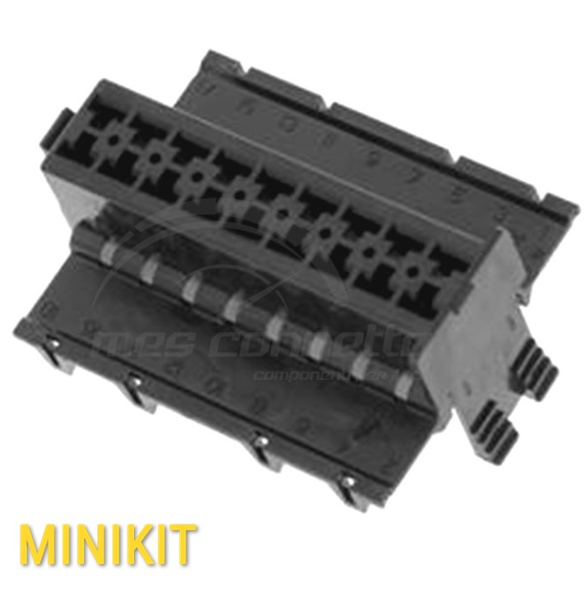 kit connettore tyco serie S-timer - 18 vie p.f. nero