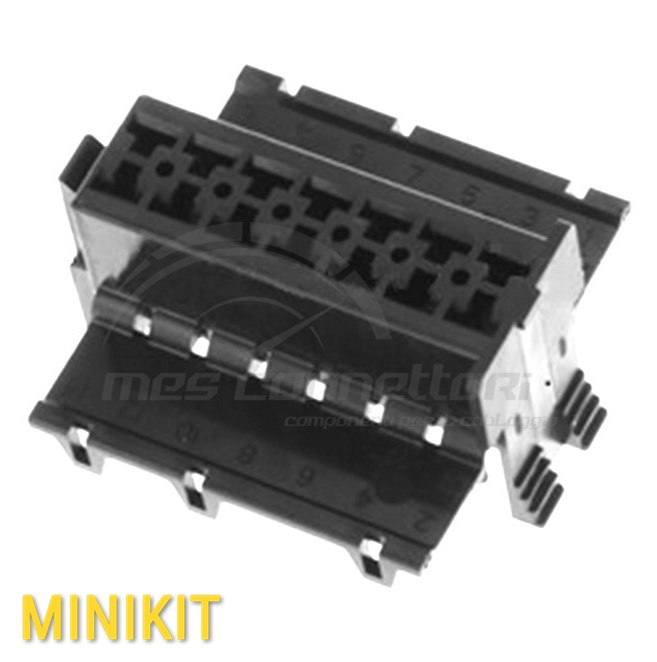 kit connettore tyco serie S-timer - 14 vie p.f. nero