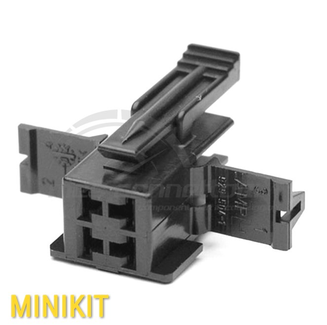 kit connettore tyco serie S-timer - 4 vie p.f. nero