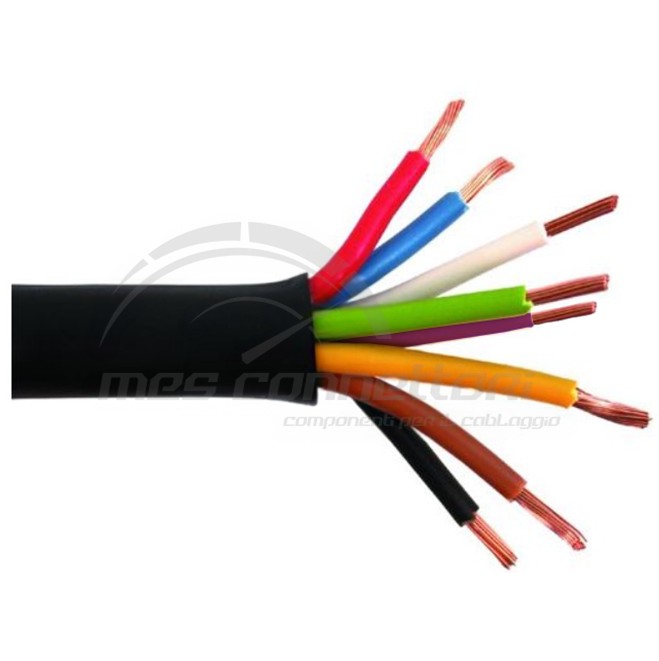 cavo multipolare fase 3 diametro ridotto sez. 8x1 mmq colore nero
