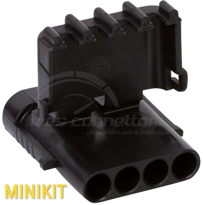 KIT connettore delphi weather-pack serie 280 - 4 vie p.m (fila singola)