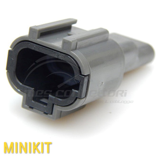 kit connettore YAZAKI serie 62 tipo Z 1.5 mm (060) - 3 vie p.m. sealed grigio
