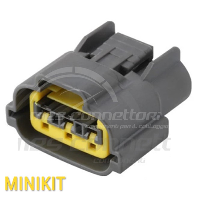 kit connettore Sumitom serie 62 e-type 2.3 mm (090) - 3 vie p.f. sealed grigio