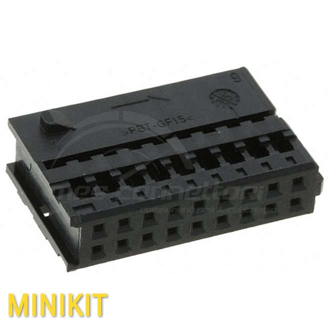 Kit Connettore tyco serie MQS - 18 vie p.f. nero