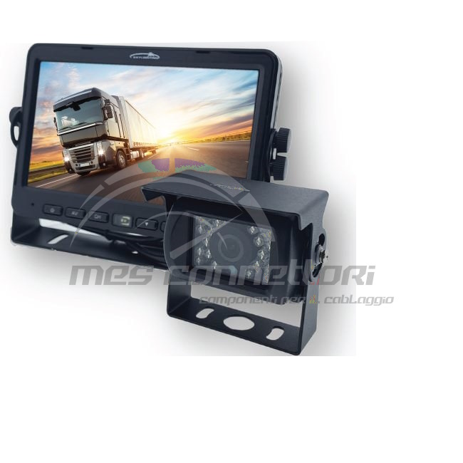 Kit telecamera-audio di retromarcia da 7  12-24volt