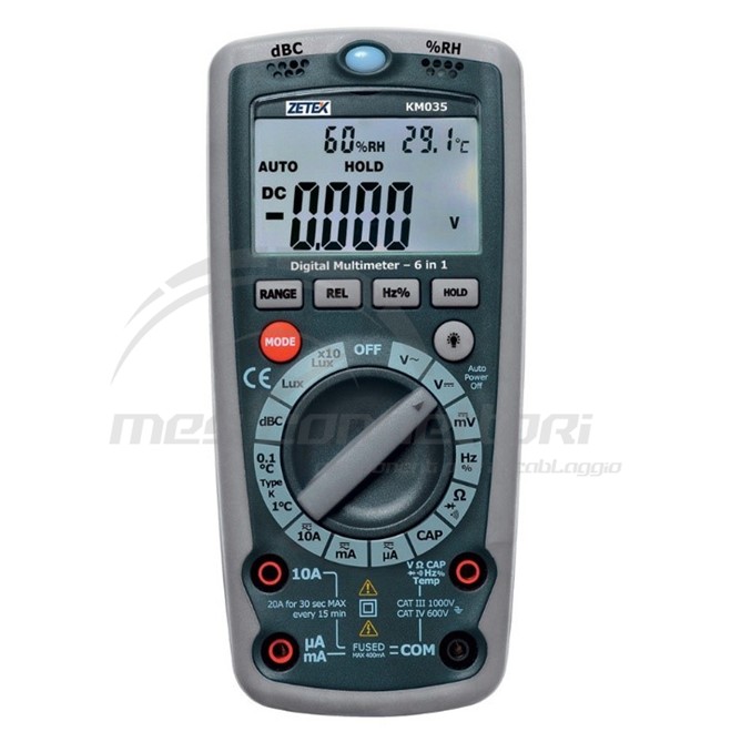 Multimetro digitale Evolution AC-DC con lettura automatica della scala di misura