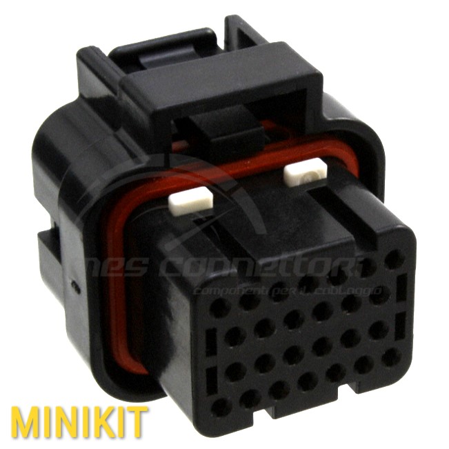 Kit connettore tyco serie superseal 1.0mm - 26 vie p.f. 4 polarizzazioni (doppio blocco)