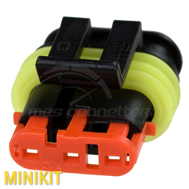 kit connettore tyco serie super-seal - 3 vie p.f.