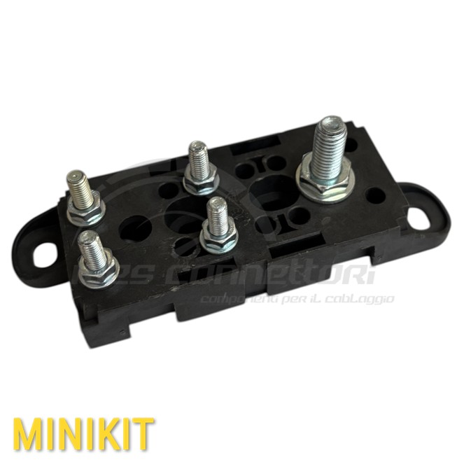 kit portafusibili midi 4  M5+1M8 asole-coperchio-piastrina