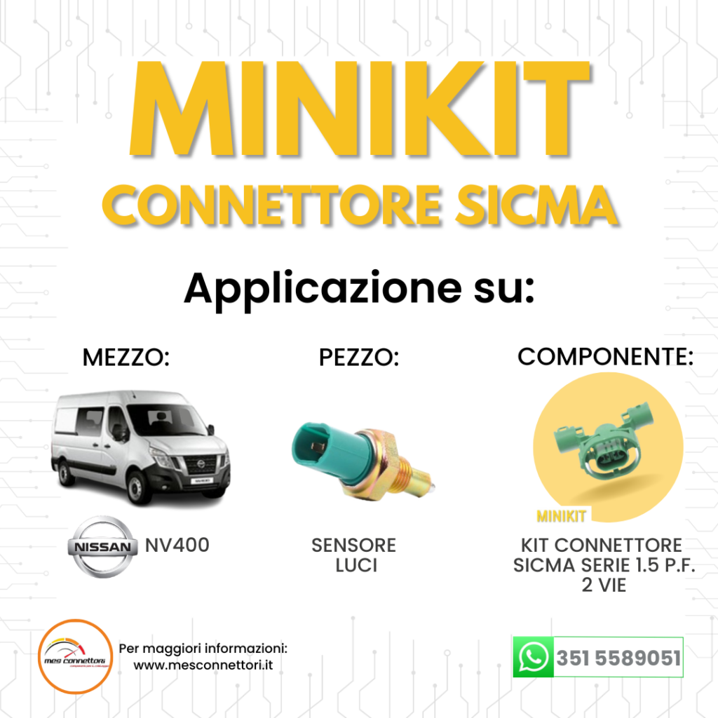 minikit connettore fci Sicma serie 1.5 – 2 vie p.f.