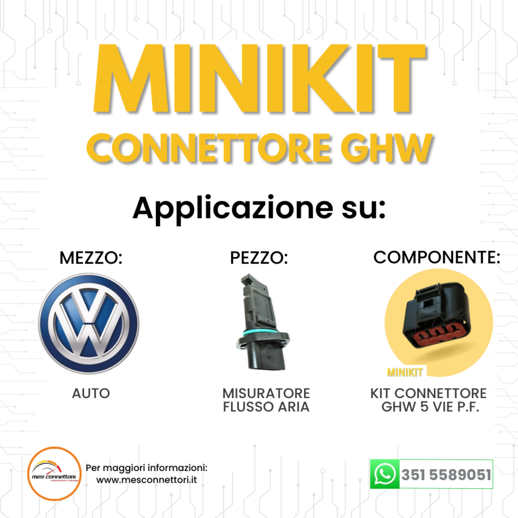 minikit connettore LEAR SERIE GHW – 5 vie p.f. debimetri vw