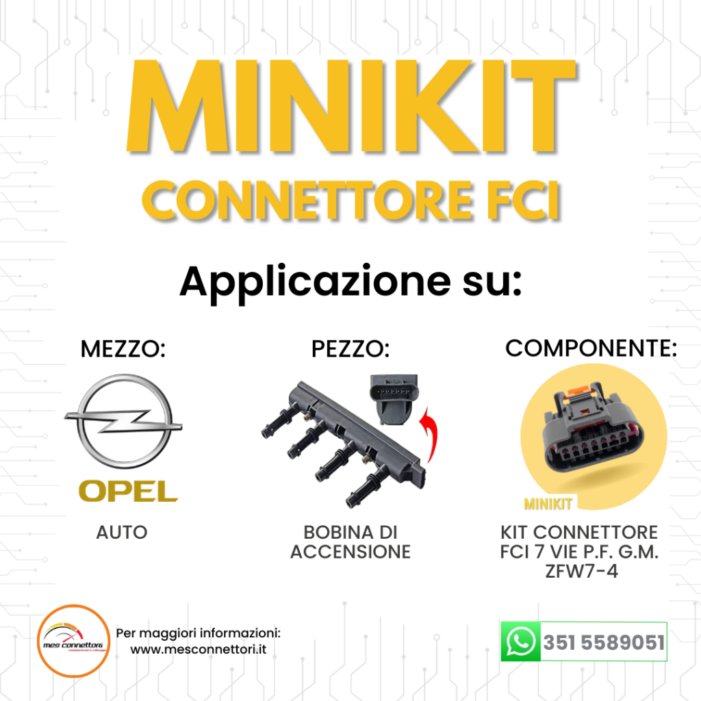 minikit connettore FCI sicma serie 1.5 G.M. ZFW7-4 – 7 vie p.f.