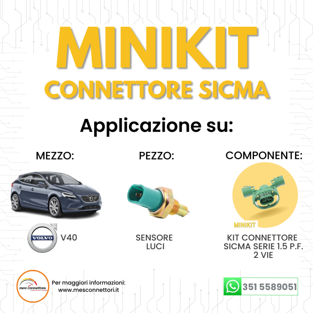 minikit connettore fci Sicma serie 1.5 – 2 vie p.f.