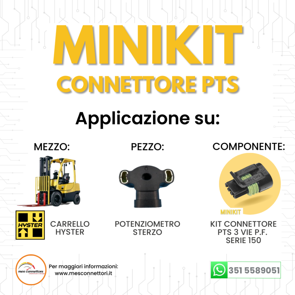 minikit connettore delphi pts serie 150 – 3 vie p.f.