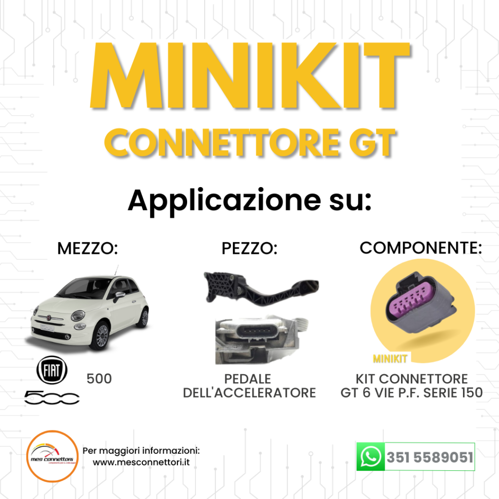 minikit connettore delphi GT serie 150 – 6 vie p.f.