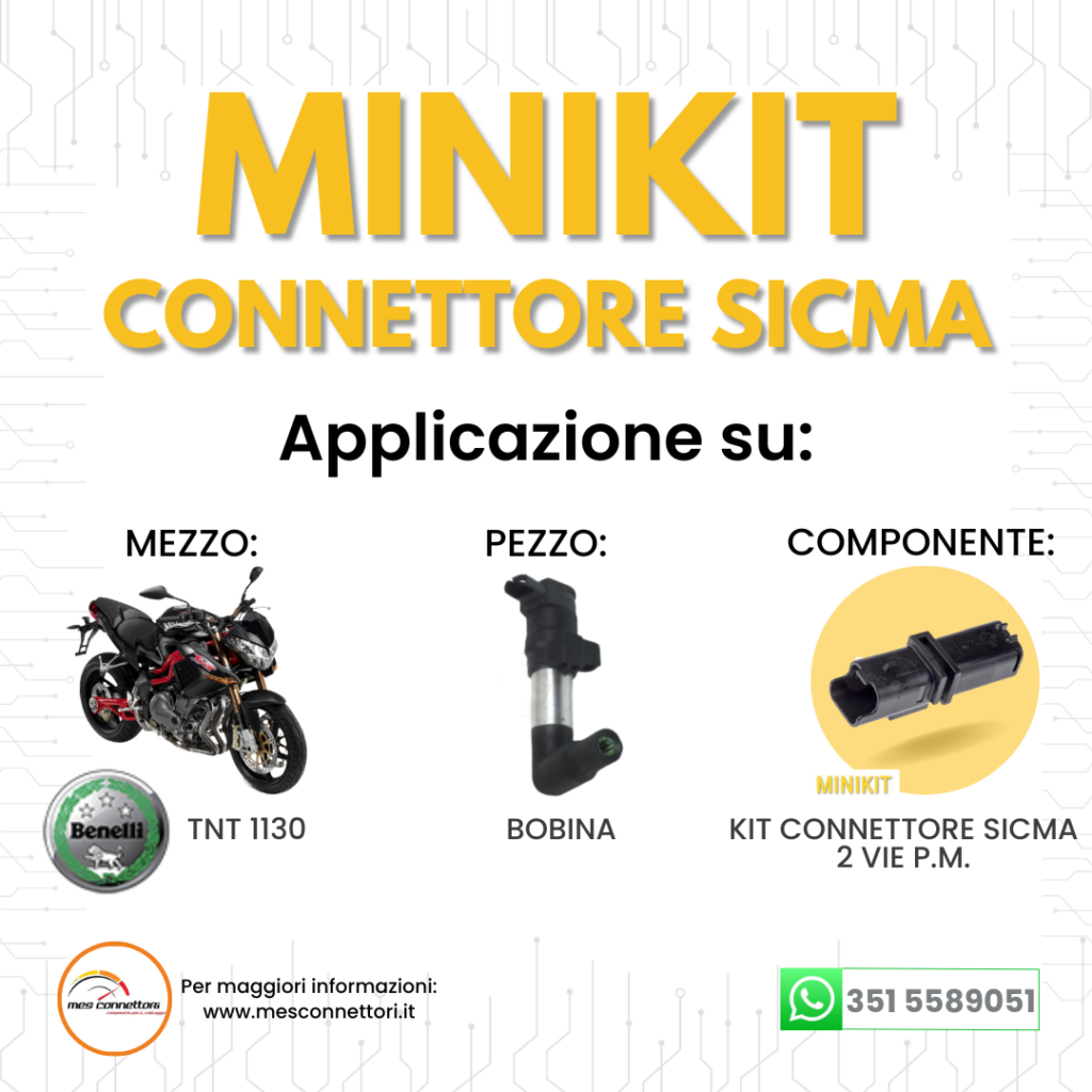 minikit connettore fci Sicma serie 1.5 – 2 vie p.m.