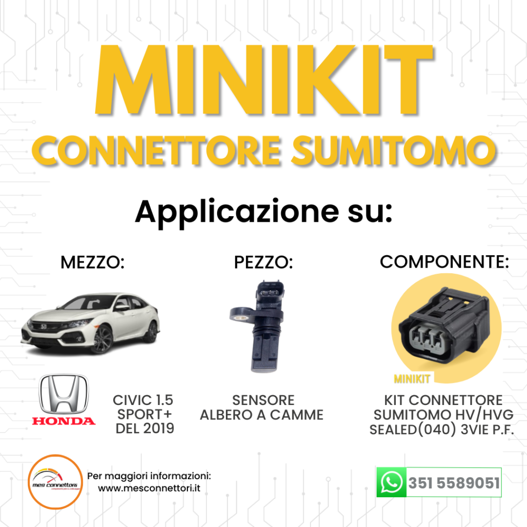 kit connettore SUMITOMO serie HV/HVG 1.0 mm (040) – 3 vie p.f. sealed