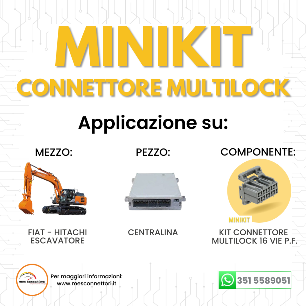 miniKIT connettore tyco serie multilock 040 – 16 VIE P.F.