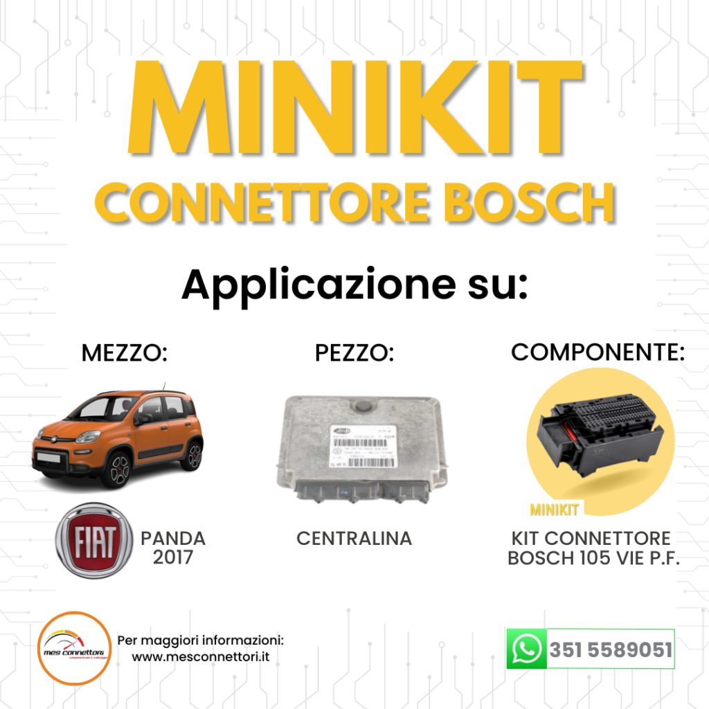 minikit connettore BOSCH per centralina – 105 vie p.f.