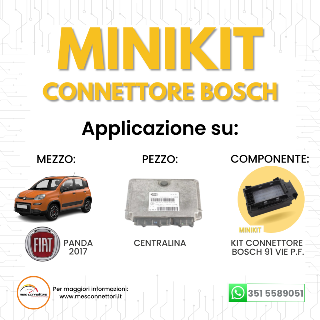 minikit connettore BOSCH per centralina – 91 vie p.f