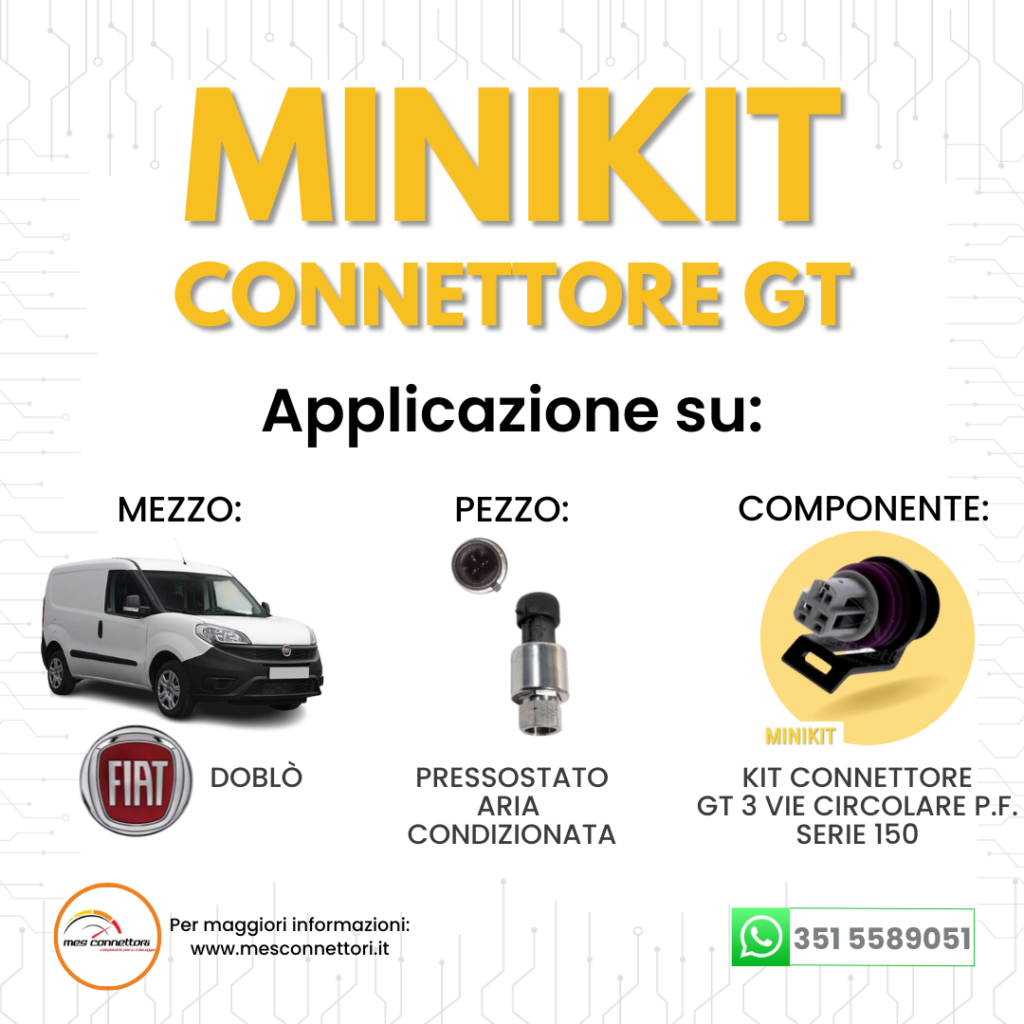 minikit connettore delphi GT serie 150 circolare – 3 vie p.f.