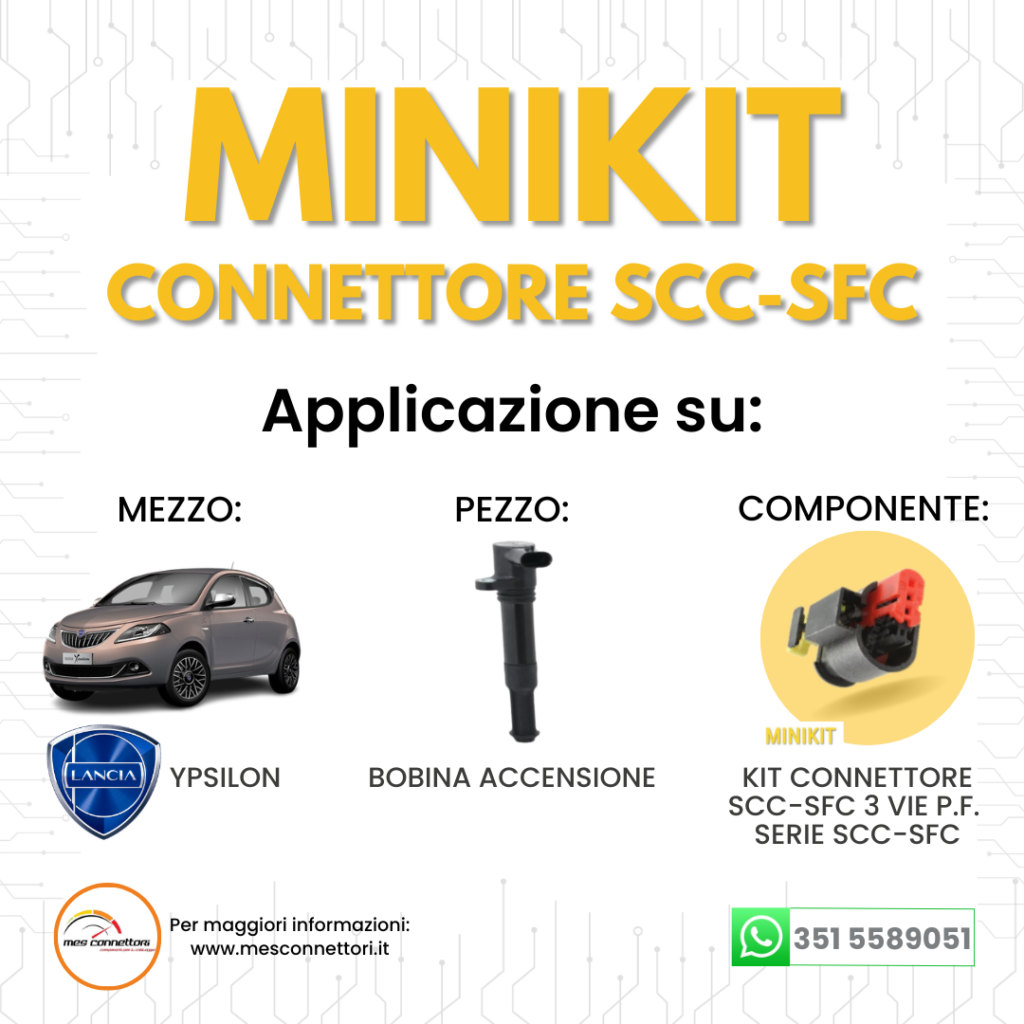 minikit connettore tyco serie SCC-SFC – 3 vie p.f.