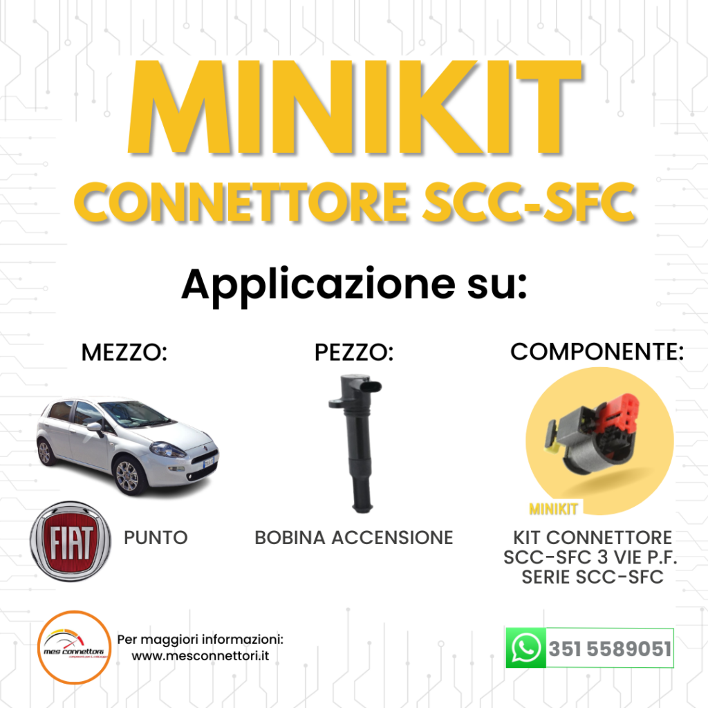minikit connettore tyco serie SCC-SFC – 3 vie p.f.