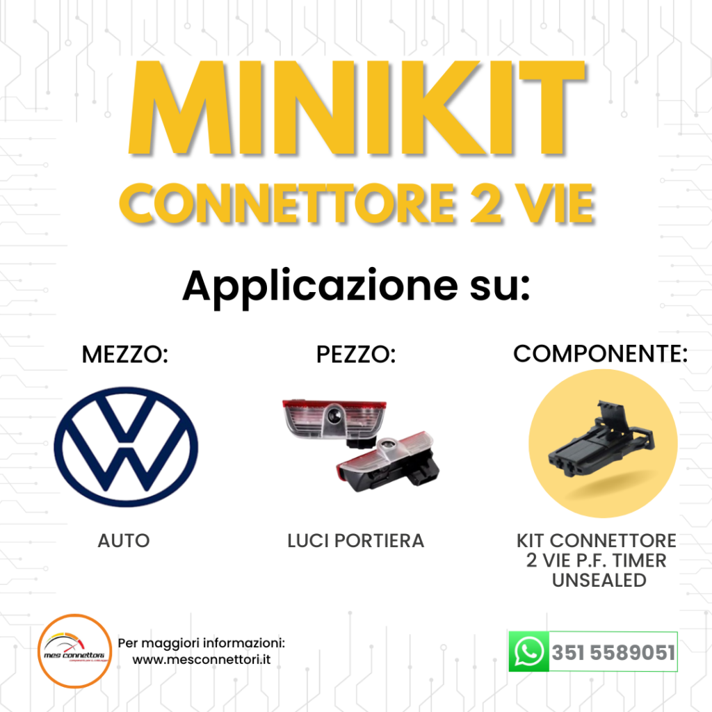 KIT connettore 2 vie p.f. timer unsealed