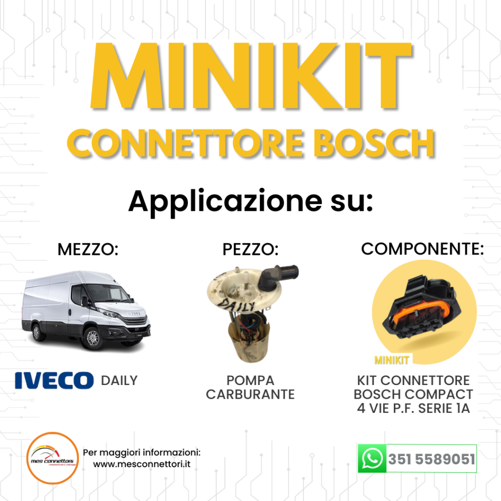 minikit connettore BOSCH COMPACT serie 1A – 4 vie p.f.