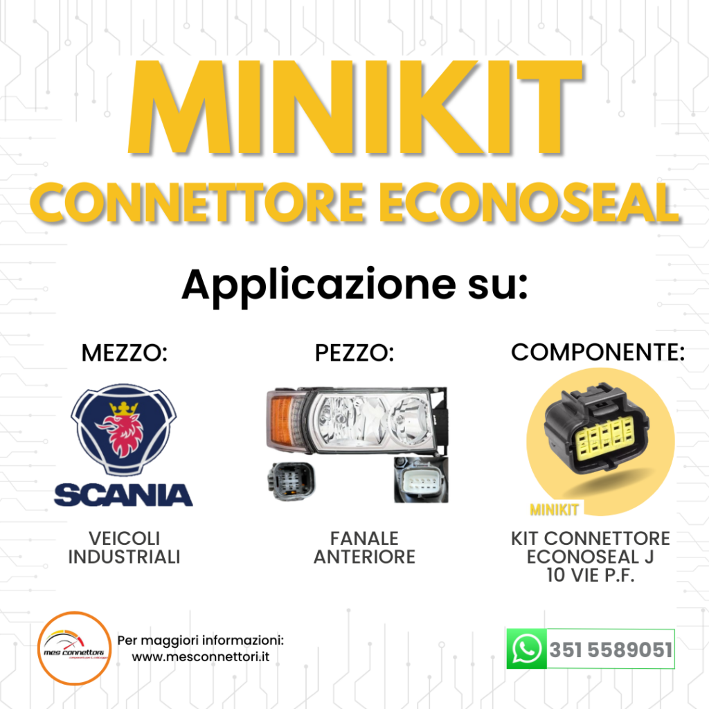 minikit connettore tyco serie econoseal J – 10 vie p.f.