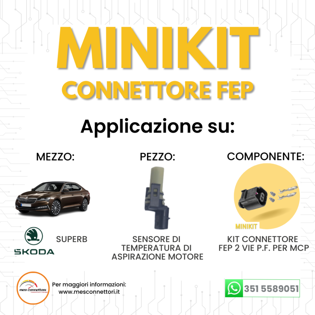 minikit connettore FEP serie FKG 1.5 – 2 vie p.f. per MCP