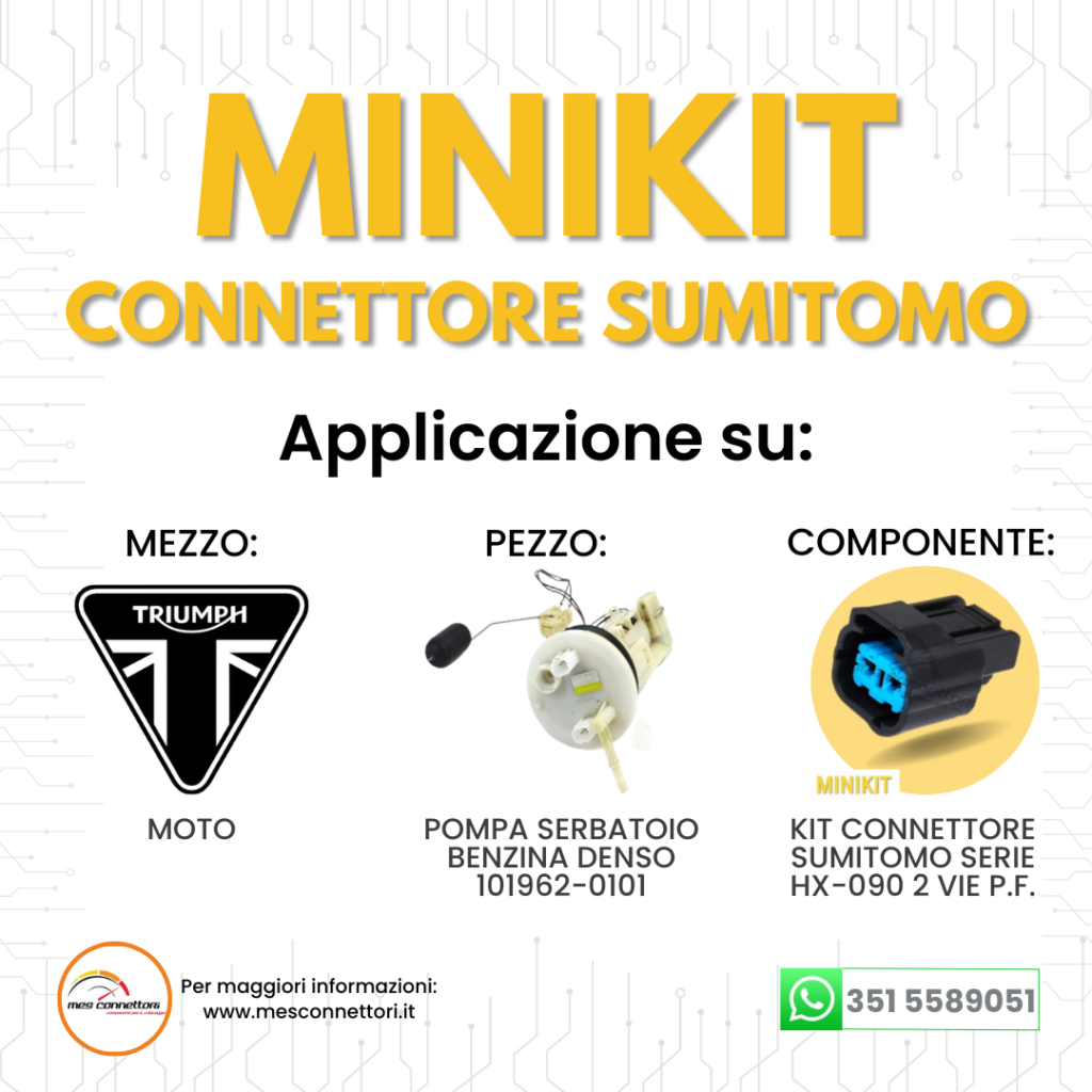 minikit connettore sumitomo serie HX 2.3 mm (090) – 2 vie p.f. sealed