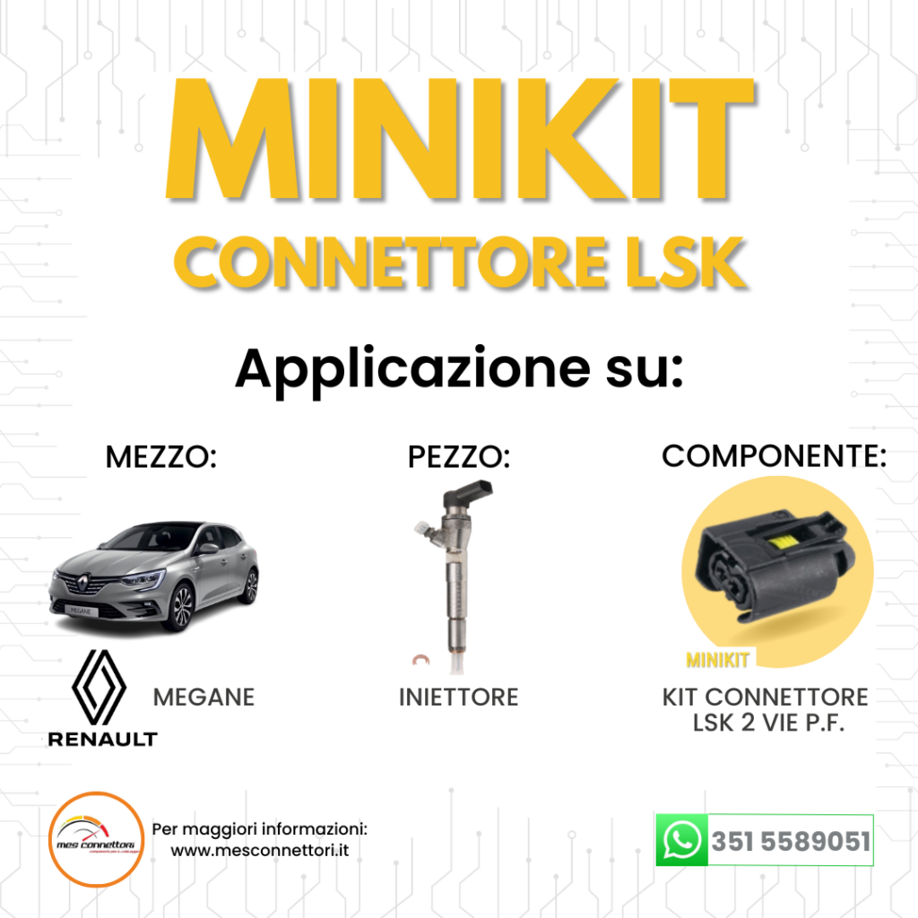 miniKIT CONNETTORE KOSTAL SERIE LSK – 2 VIE P.F.