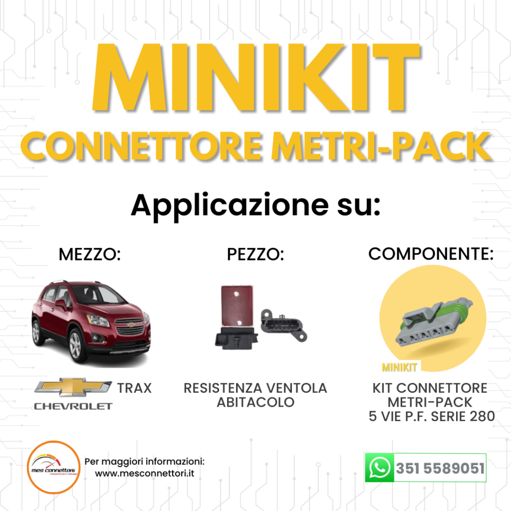 minikit connettore delphi Metri-Pack serie 280 – 5 vie p.f.