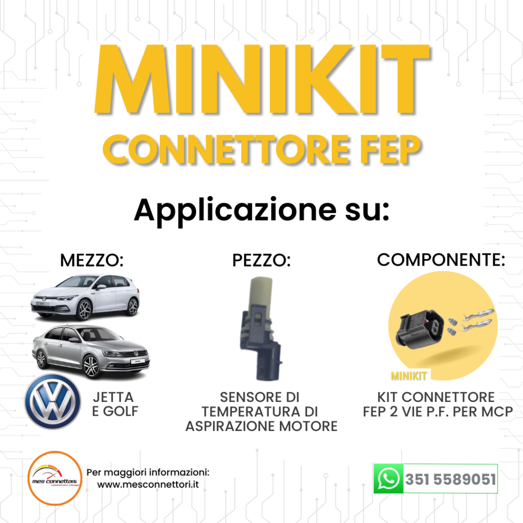 minikit connettore FEP serie FKG 1.5 – 2 vie p.f. per MCP