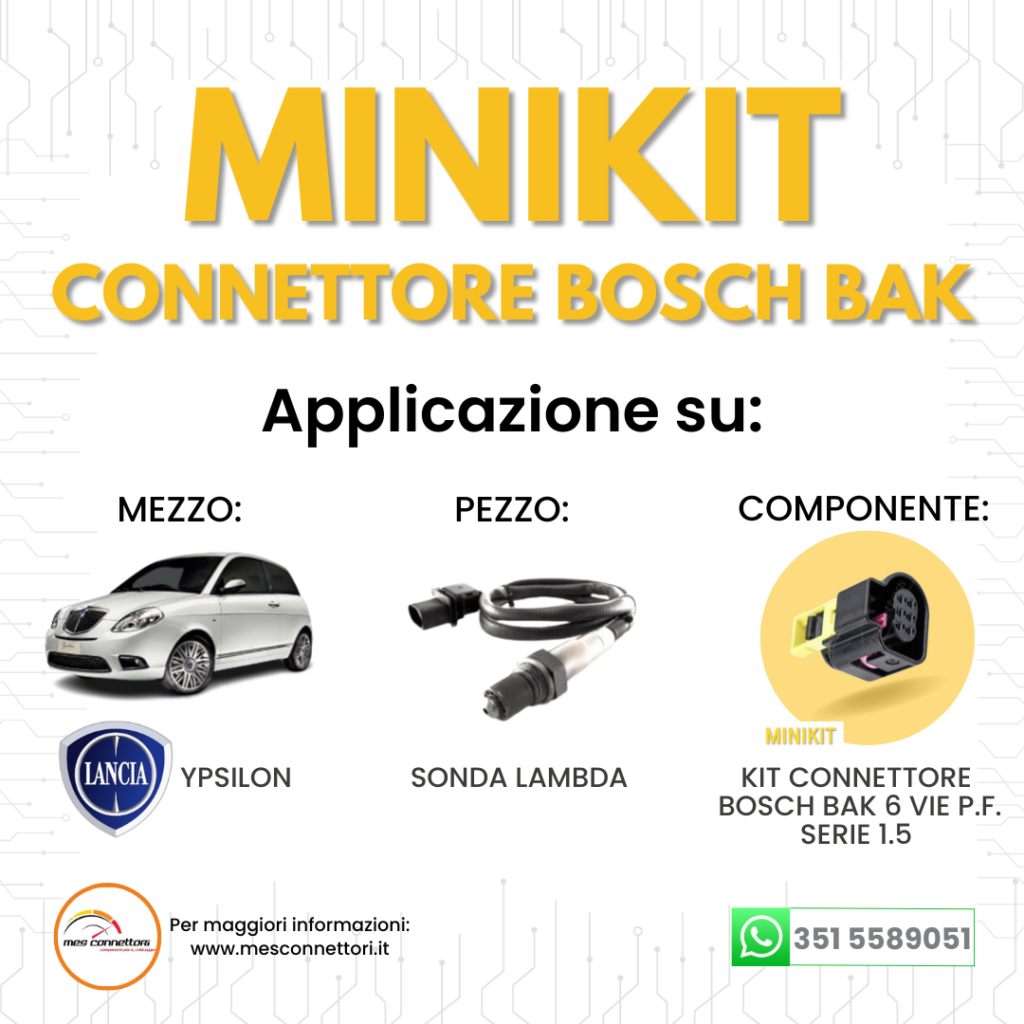 minikit connettore BOSCH BAK serie 1.5 – 6 vie p.f.