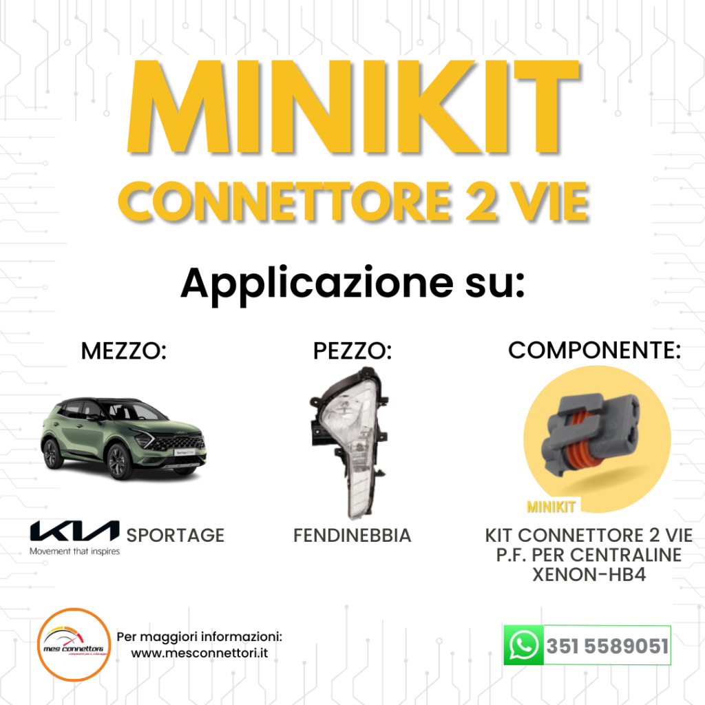 minikit connettore 2 vie p.m. per centraline xenon-HB4 mp serie 280