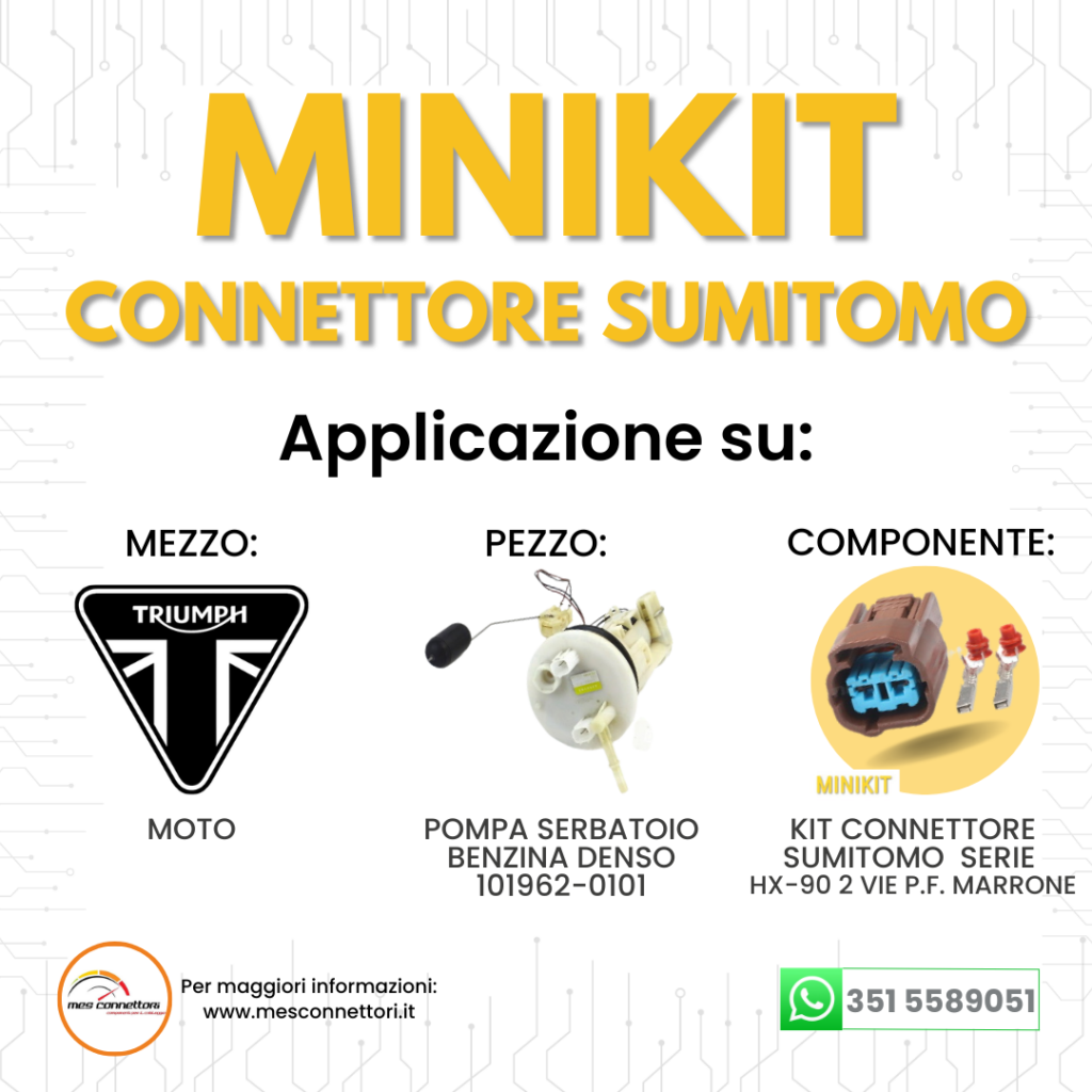 minikit connettore Sumitomo serie HX 2.3 mm (090) – 2 vie p.f. sealed marrone