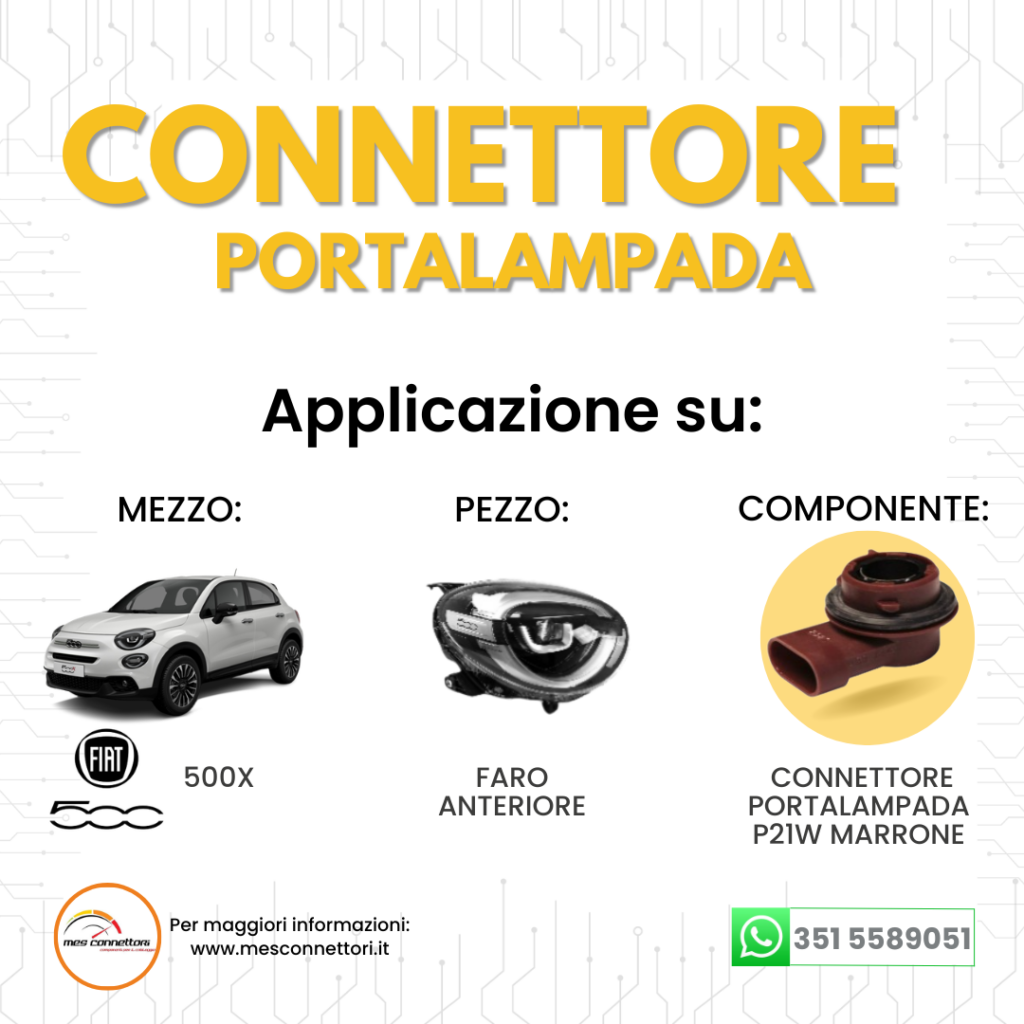 Connettore Portalampada P21W marrone (282087-1)