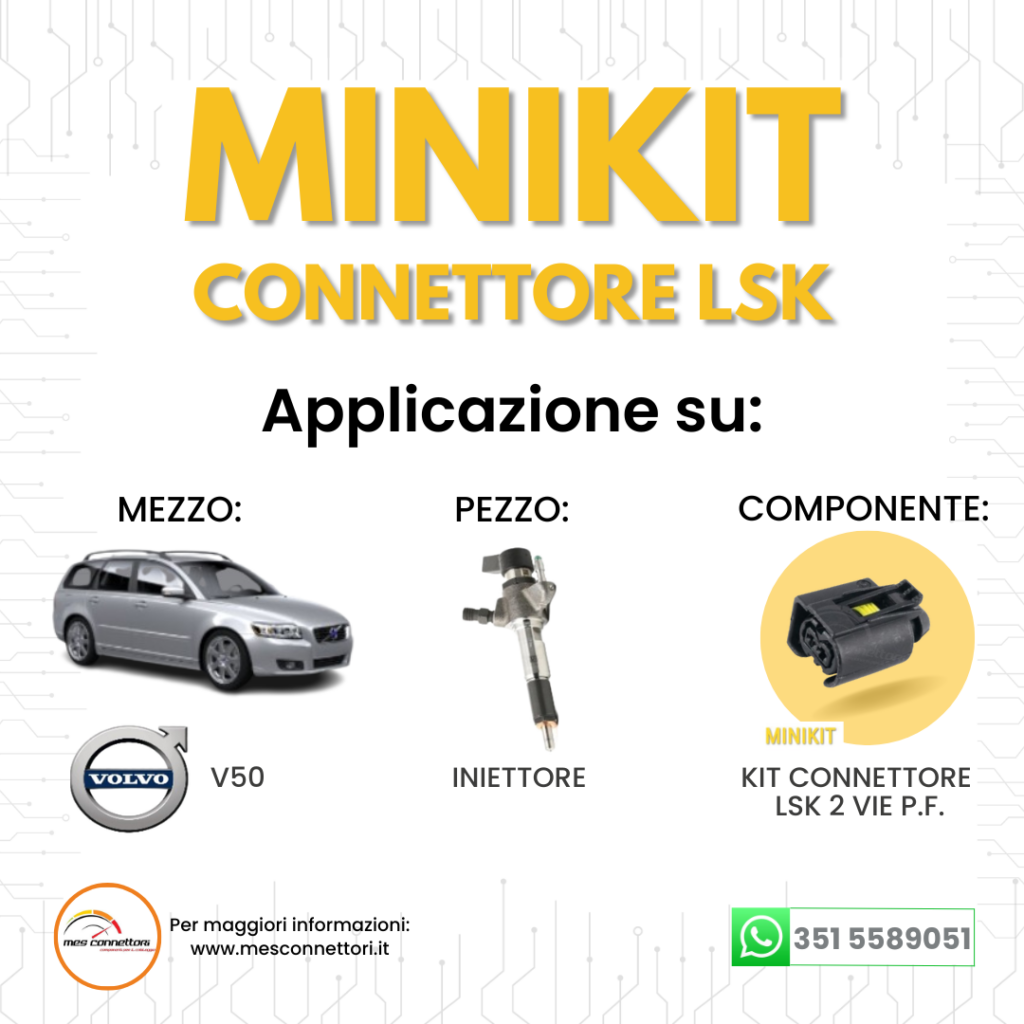 miniKIT CONNETTORE KOSTAL SERIE LSK – 2 VIE P.F.