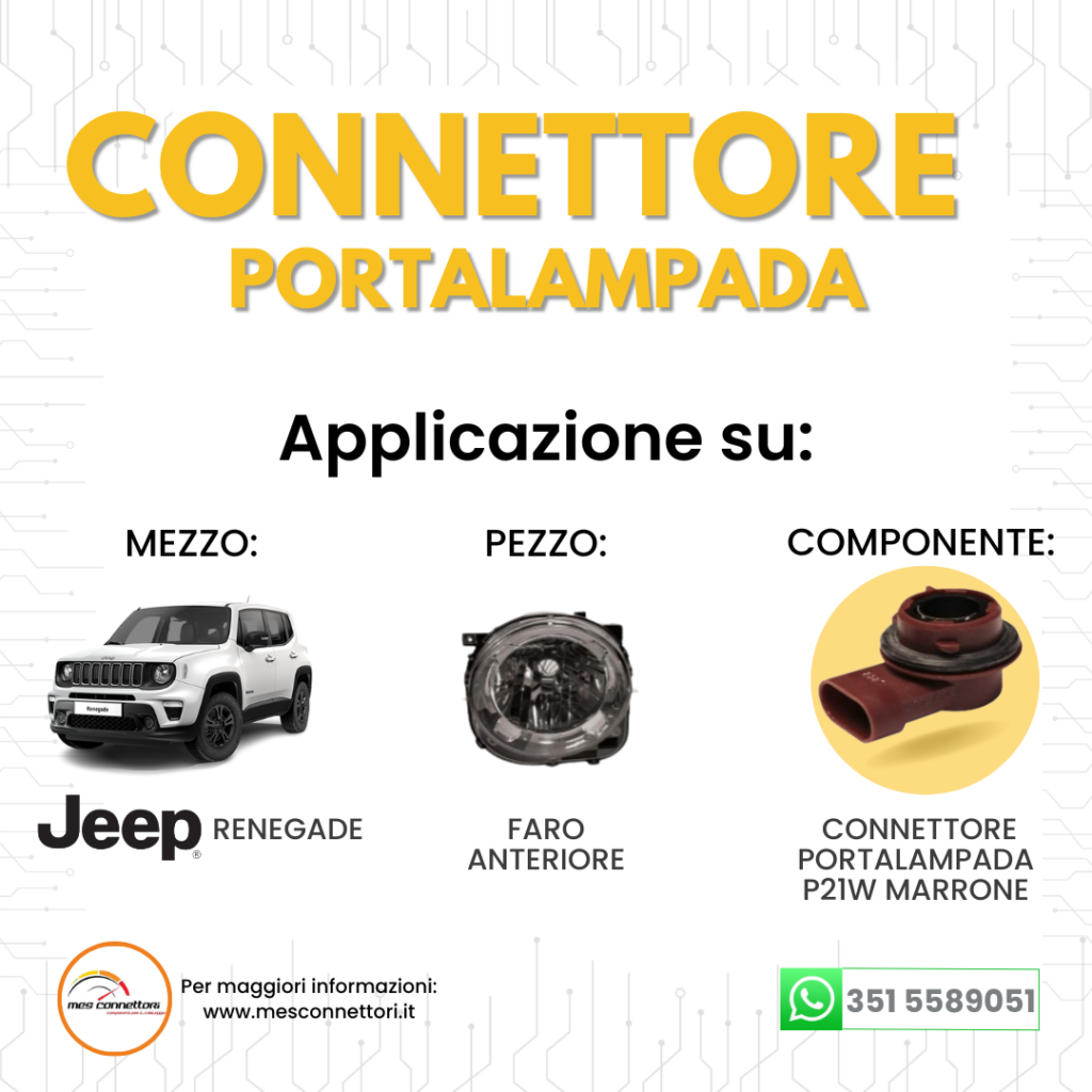 Connettore Portalampada P21W marrone (282087-1)