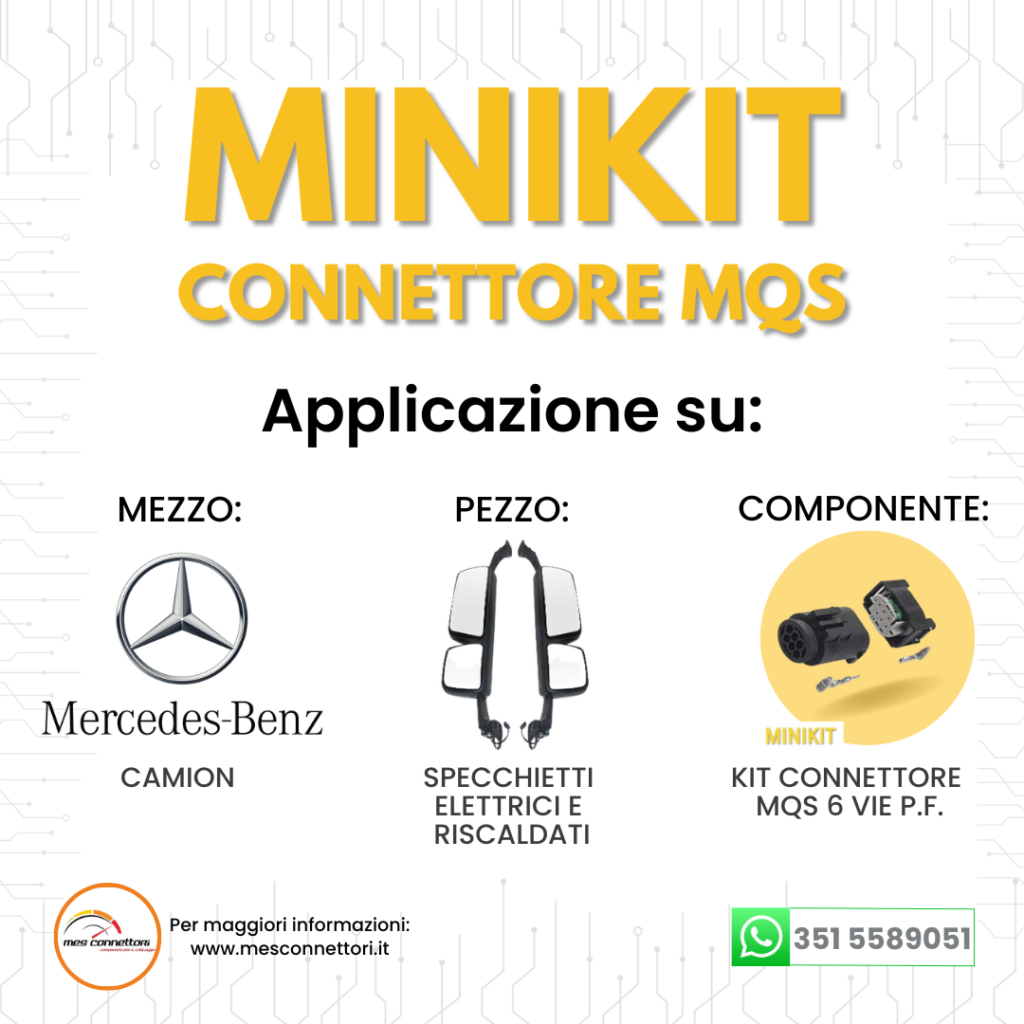 minikit connettore tyco serie MQS – 6 vie p.f.