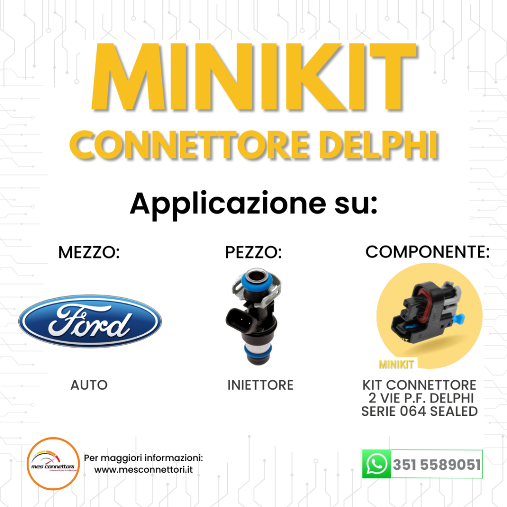 minikit connettore delphi serie 064 sealed – 2 vie p.f.