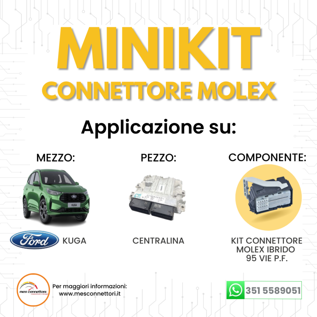 KIT Connettore MOLEX serie GPEC IV da centralina – 95 vie p.f.
