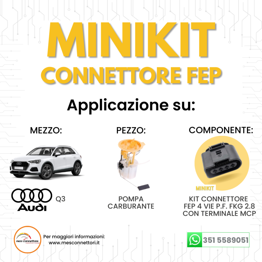 minikit connettore FEP serie fkg 2.8 – 4 vie p.f. per mcp