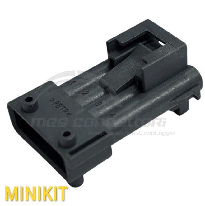 Kit connettore tyco serie jpt tipo saab - 4 vie p.m. grigio