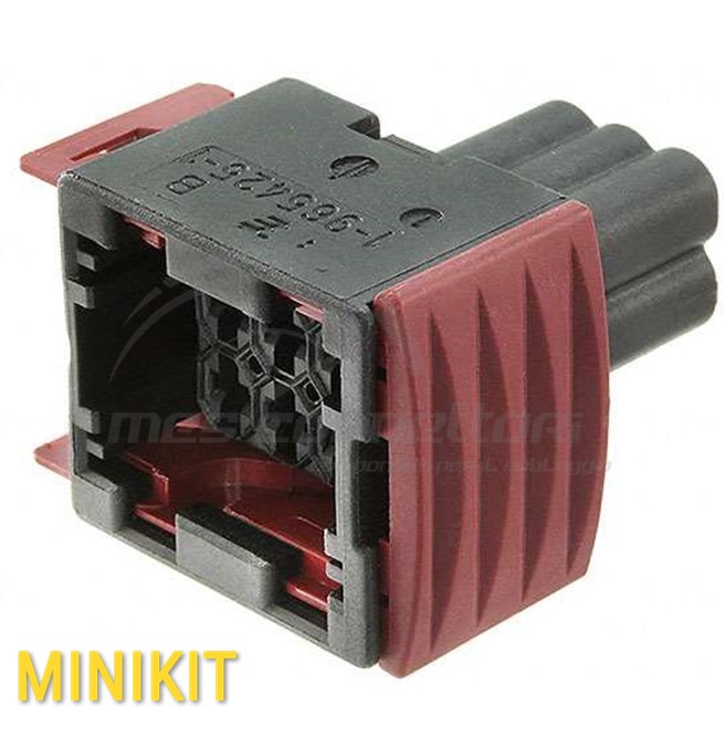 kit connettore tyco serie JPT tipo SAAB - 6 vie p.f. nero