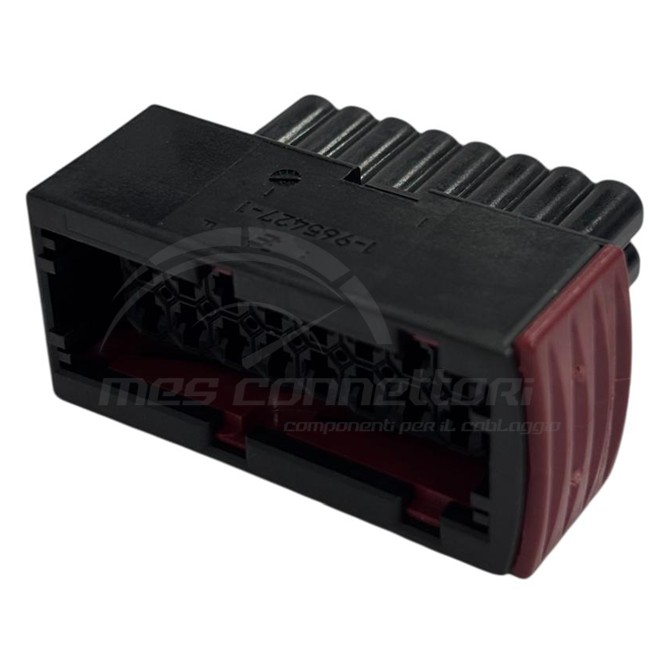 connettore tyco serie JPT tipo SAAB - 16 vie p.f. nero