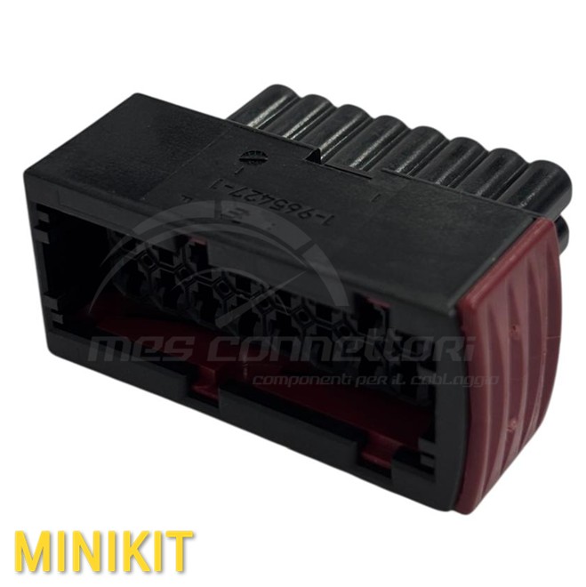 Kit connettore tyco serie JPT tipo SAAB - 16 vie p.f. nero